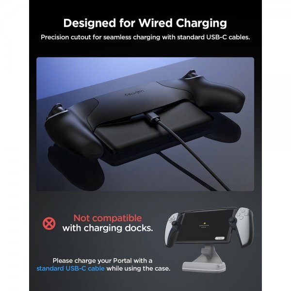 Spigen Sony PlayStation Portal Deksel Thin Fit Svart
