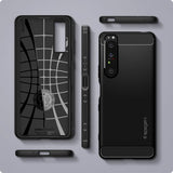 Spigen Sony Xperia 1 III Deksel Rugged Armor Matte Black