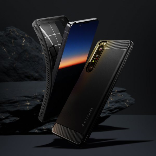 Spigen Sony Xperia 1 III Deksel Rugged Armor Matte Black