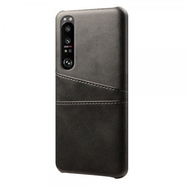 Sony Xperia 1 III Deksel To Kortlommer Svart
