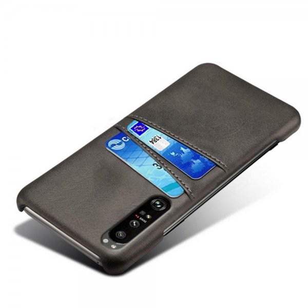 Sony Xperia 1 III Deksel To Kortlommer Svart