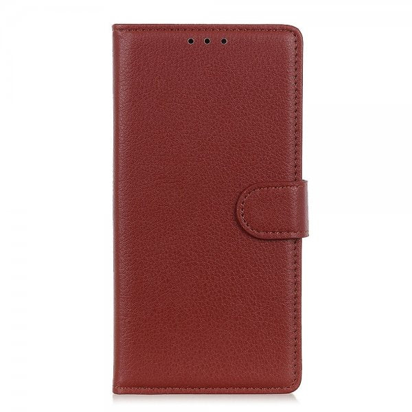 Sony Xperia 1 IV Etui Litchi Brun