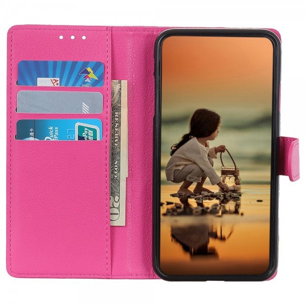Sony Xperia 1 IV Etui Litchi Magenta
