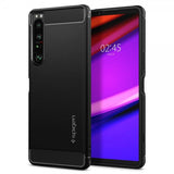 Spigen Sony Xperia 1 IV Deksel Rugged Armor Matte Black