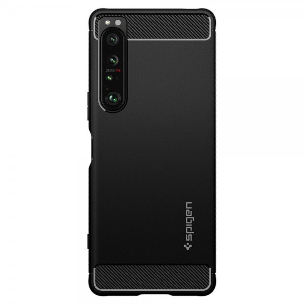 Spigen Sony Xperia 1 IV Deksel Rugged Armor Matte Black