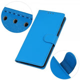 Sony Xperia 1 V Etui Litchi Blå