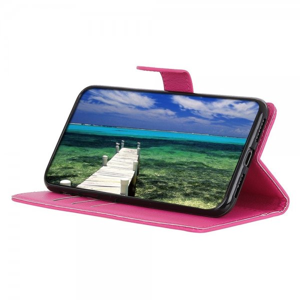 Sony Xperia 1 V Etui Litchi Magenta