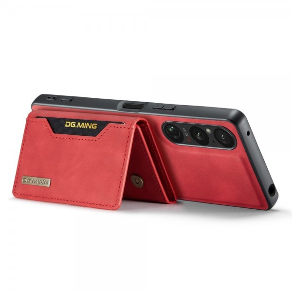 Dg.Ming Sony Xperia 1 V Deksel M2 Series Avtakbart Kortholder Rød