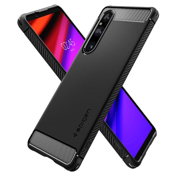 Spigen Sony Xperia 1 V Deksel Rugged Armor Matte Black