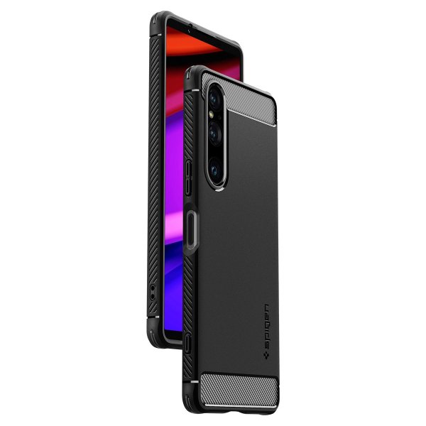 Spigen Sony Xperia 1 V Deksel Rugged Armor Matte Black