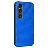 Sony Xperia 1 VI Etui Karbonfibertekstur Blå