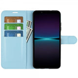 Sony Xperia 1 VI Etui Litchi Blå
