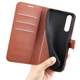 Sony Xperia 1 VI Etui Litchi Brun