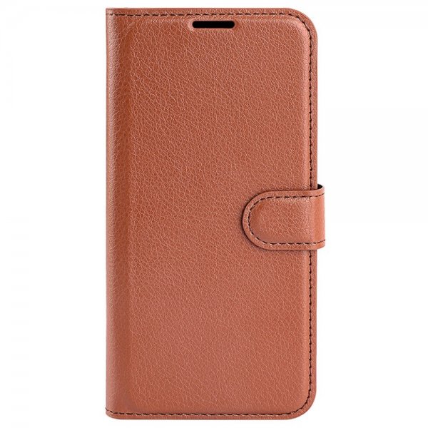 Sony Xperia 1 VI Etui Litchi Brun
