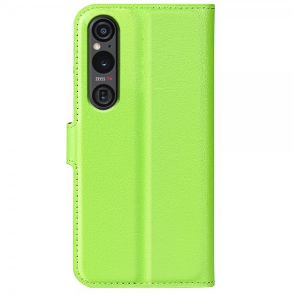 Sony Xperia 1 VI Etui Litchi Grønn