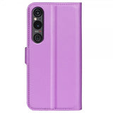 Sony Xperia 1 VI Etui Litchi Lilla