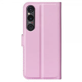 Sony Xperia 1 VI Etui Litchi Rosa