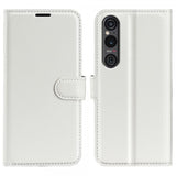 Sony Xperia 1 VI Etui Litchi Hvit