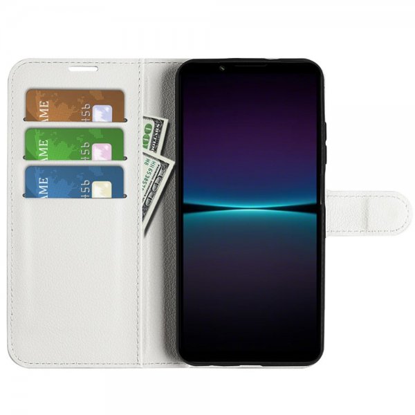Sony Xperia 1 VI Etui Litchi Hvit