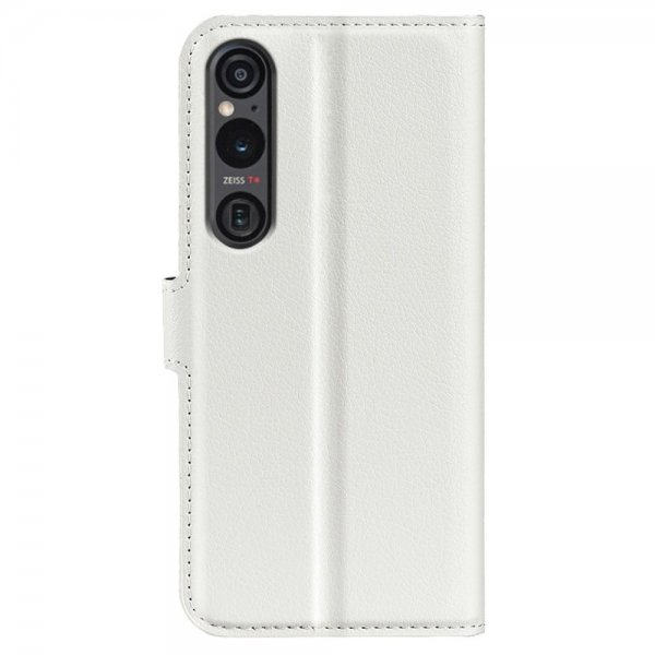 Sony Xperia 1 VI Etui Litchi Hvit