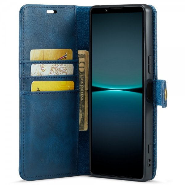 Dg.Ming Sony Xperia 1 VI Etui Avtagbart Deksel Blå