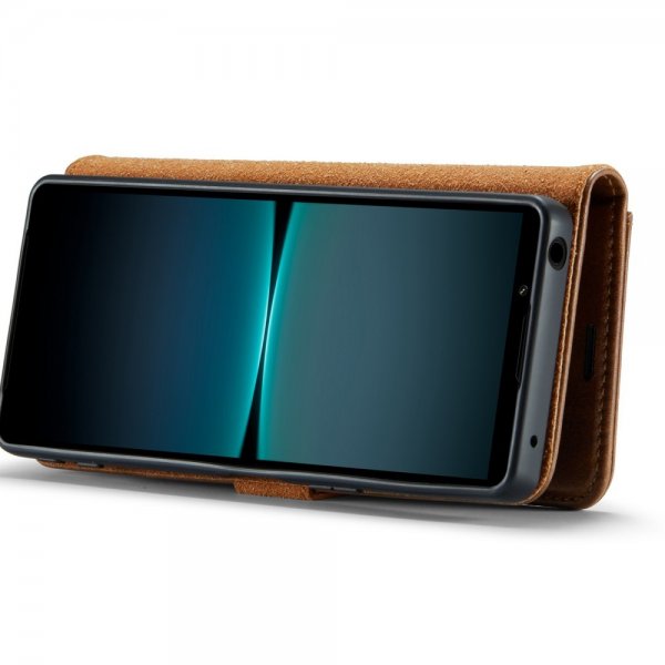 Dg.Ming Sony Xperia 1 VI Etui Avtagbart Deksel Brun
