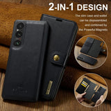 Dg.Ming Sony Xperia 1 VI Etui Avtagbart Deksel Svart
