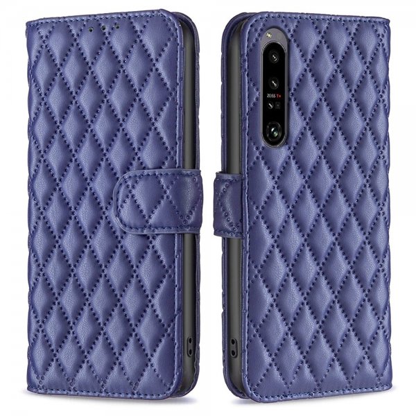 Sony Xperia 1 VI Etui Rombemønster Blå