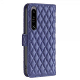 Sony Xperia 1 VI Etui Rombemønster Blå