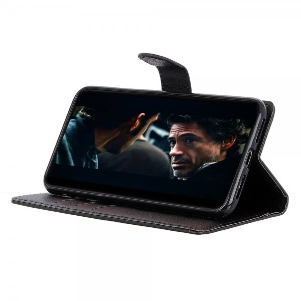 Sony Xperia 10 II Etui Litchi Svart