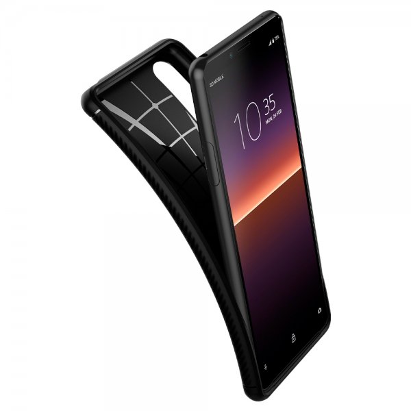 Spigen Sony Xperia 10 II Deksel Rugged Armor Matte Black