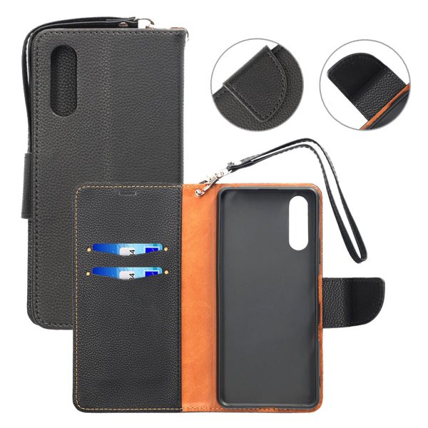 Sony Xperia 10 III Etui med Stativ Svart