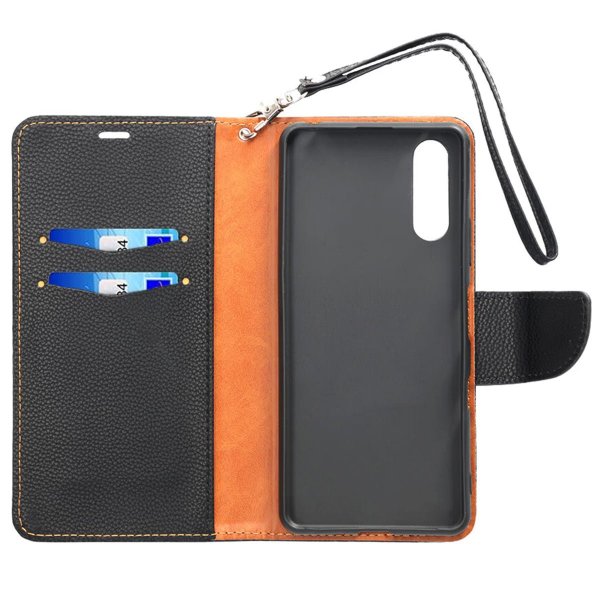 Sony Xperia 10 III Etui med Stativ Svart