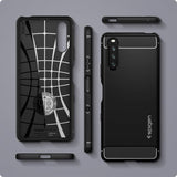 Spigen Sony Xperia 10 III Deksel Rugged Armor Matte Black