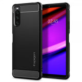 Spigen Sony Xperia 10 IV Deksel Rugged Armor Matte Black