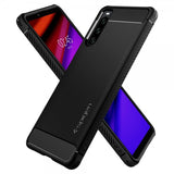 Spigen Sony Xperia 10 IV Deksel Rugged Armor Matte Black