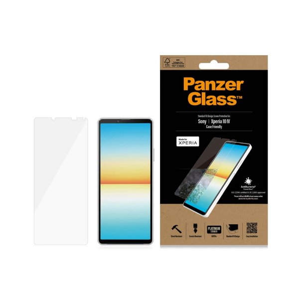 PanzerGlass Sony Xperia 10 IV Skjermbeskytter Standard Fit Case Friendly