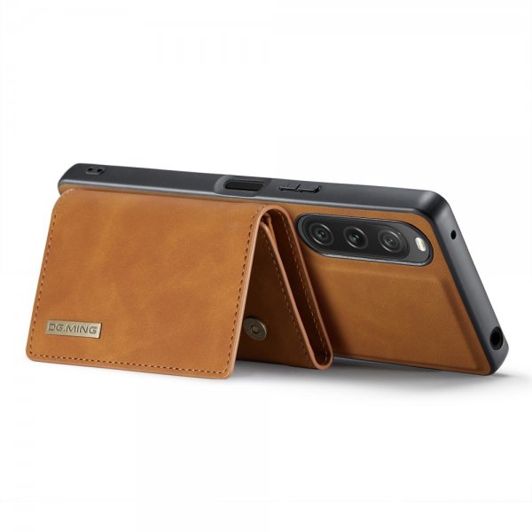 Dg.Ming Sony Xperia 10 V Deksel M1 Series Avtakbart Kortholder Brun