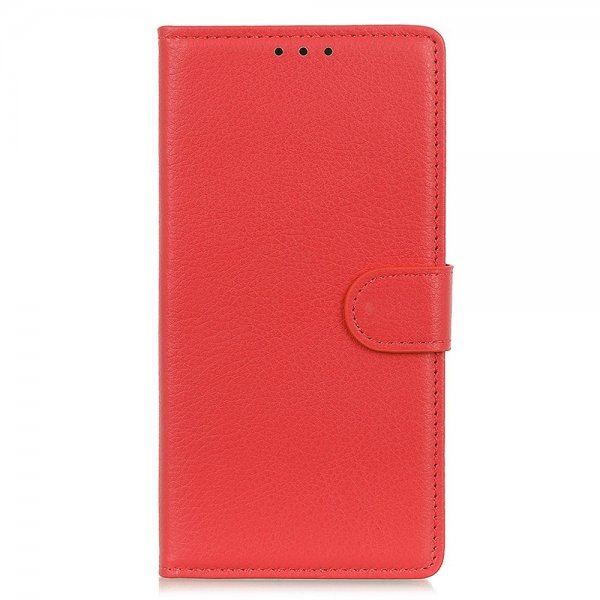 Sony Xperia 5 IV Etui Litchi Rød