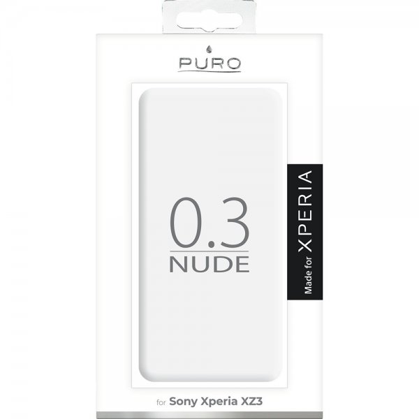 Puro Sony Xperia XZ3 Deksel Nude Transparent