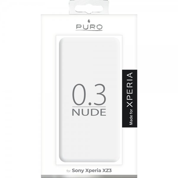 Puro Sony Xperia XZ3 Deksel Nude Transparent