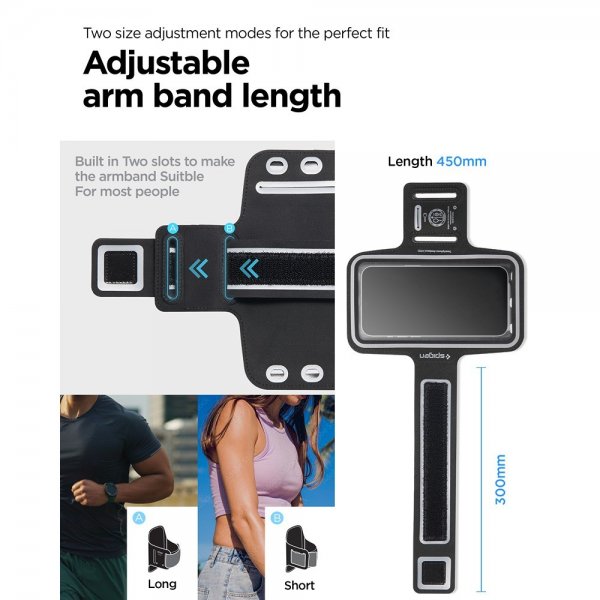 Spigen Sportband Dynamic Shield A703 Telefonholder Svart