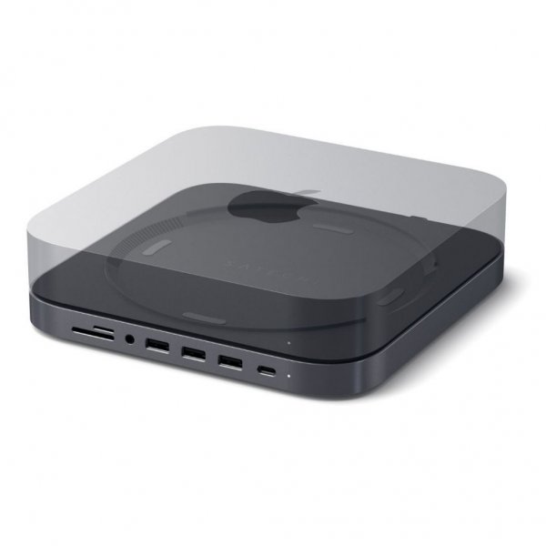 Satechi Type-C Aluminum Stand & Hub for Mac Mini Space Gray