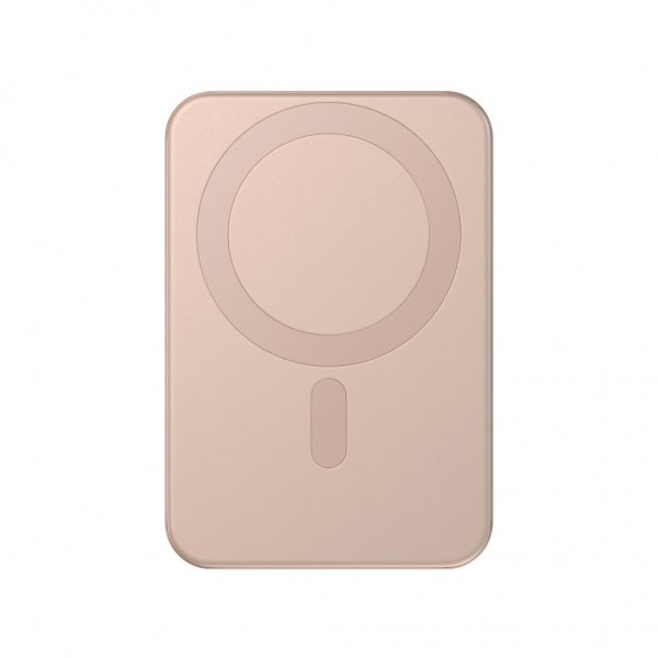 Satechi OntheGo Qi2 10K MagSafe-powerbank med stativ Desert Rose