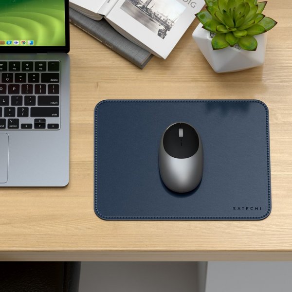 Satechi Vegan-Leather Premium Mouse Pad Blå