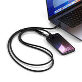 Satechi OntheGo Lanyardkabel USB-C 1,5 m Svart