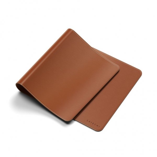 Satechi Vegan-Leather Premium Desk Mat Brun