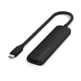 Satechi 4-in-1 USB-C Slim Multiport Adapter 4K Svart