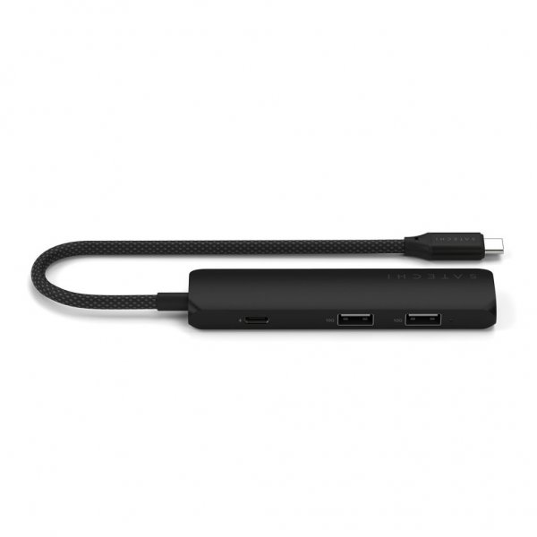 Satechi 4-in-1 USB-C Slim Multiport Adapter 4K Svart