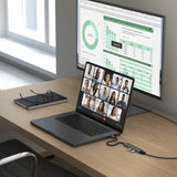 Satechi 4-in-1 USB-C Slim Multiport Adapter 4K Space Gray